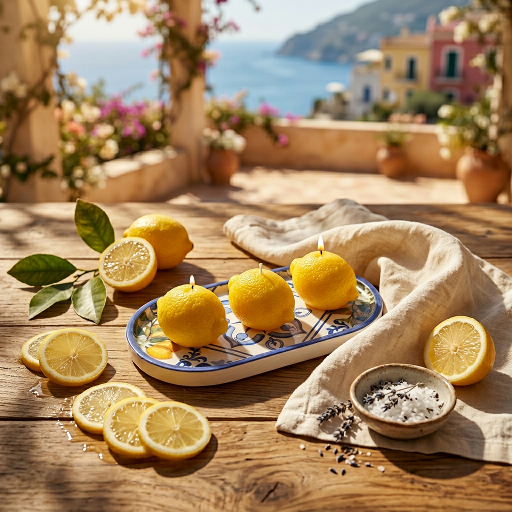 Citrus Di Capri Sculptural Candle | Fruits of the Sun Collection