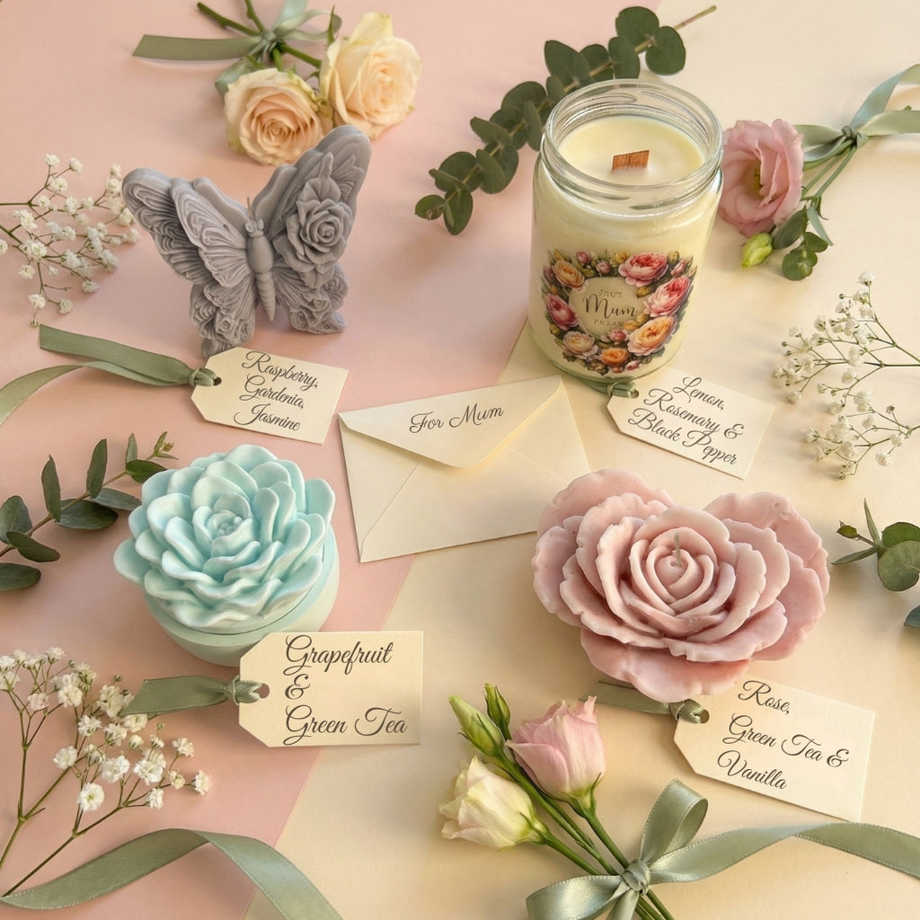 Mother’s Day Candle – Lemon Rosemary & Black Pepper – Handmade Soy Wax Gift for Mum (UK Small Business)