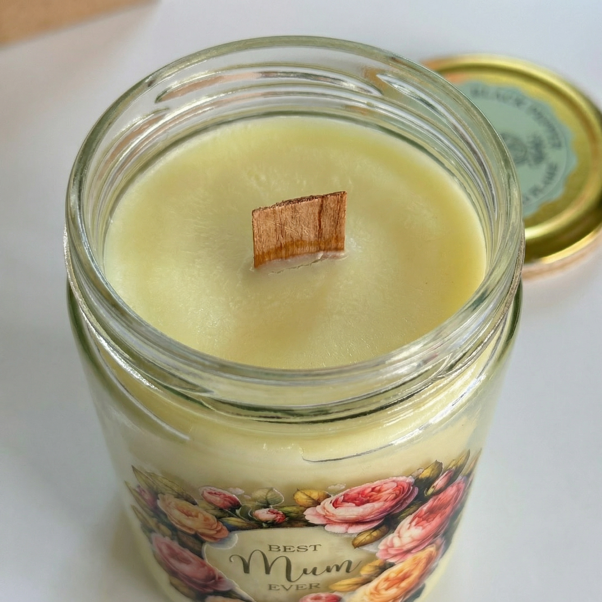 Mother’s Day Candle – Lemon Rosemary & Black Pepper – Handmade Soy Wax Gift for Mum (UK Small Business)