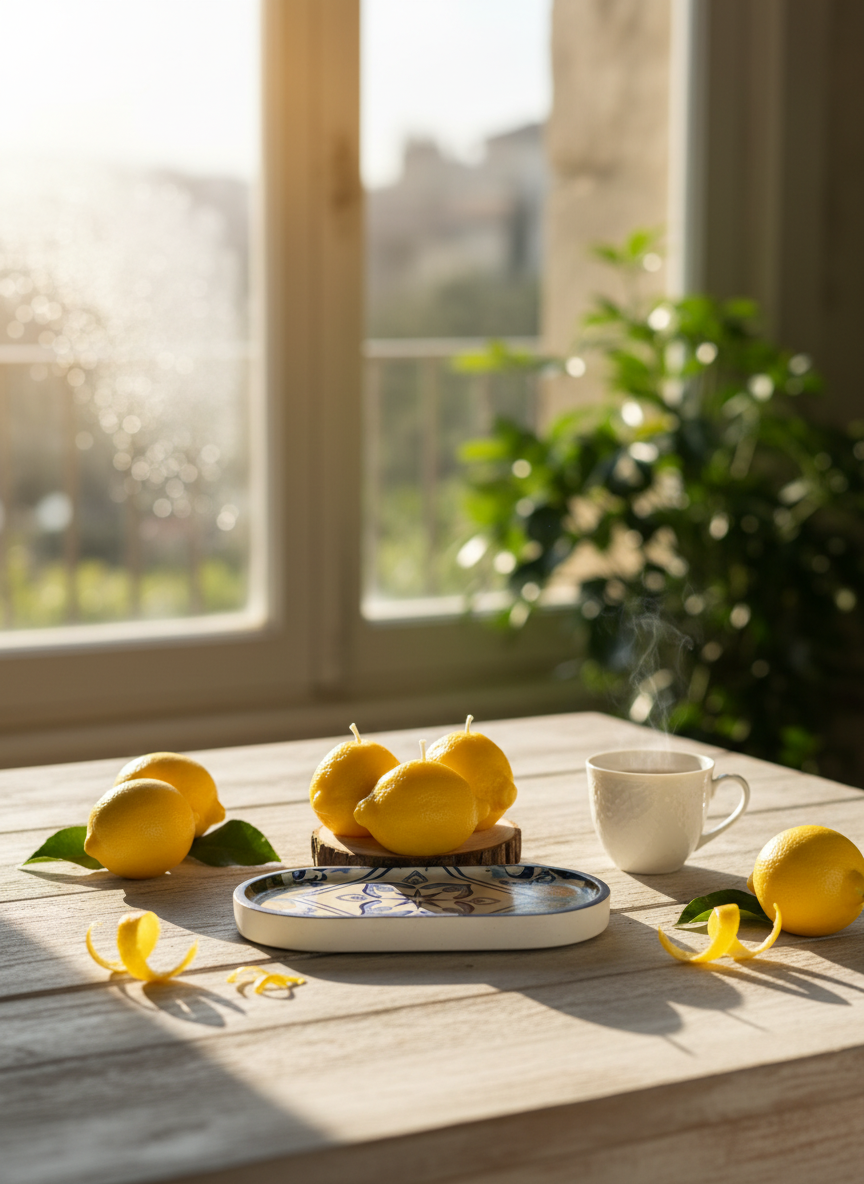 Citrus Di Capri Sculptural Candle | Fruits of the Sun Collection