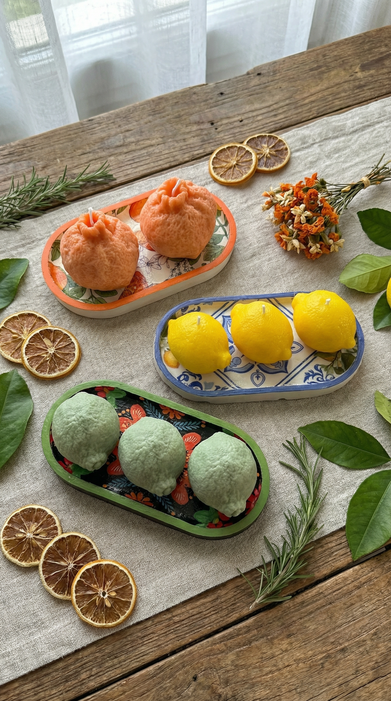 Citrus Di Capri Sculptural Candle | Fruits of the Sun Collection