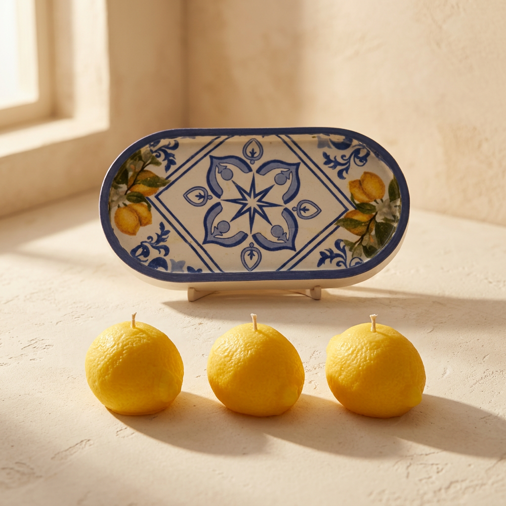 Citrus Di Capri Sculptural Candle | Fruits of the Sun Collection