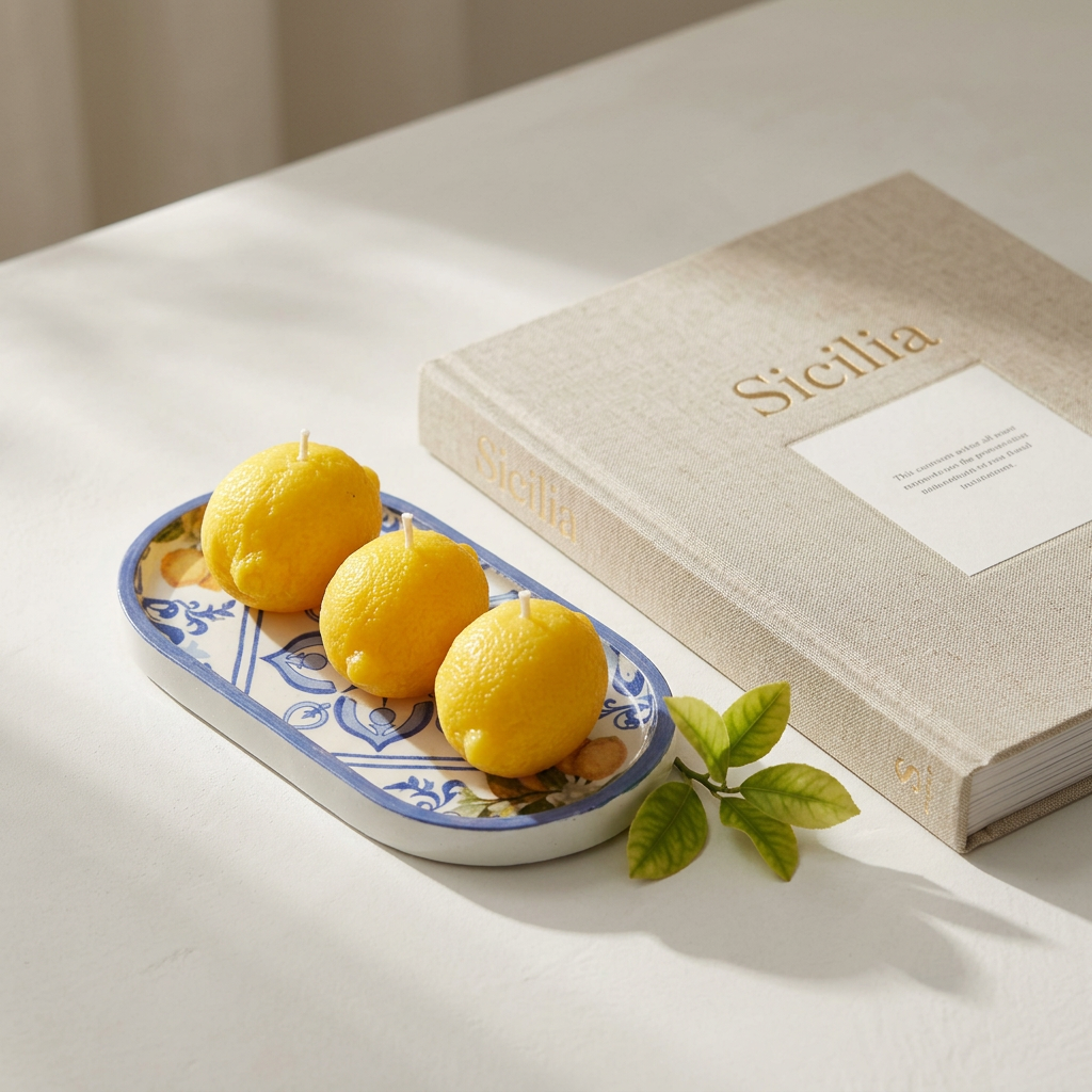 Citrus Di Capri Sculptural Candle | Fruits of the Sun Collection