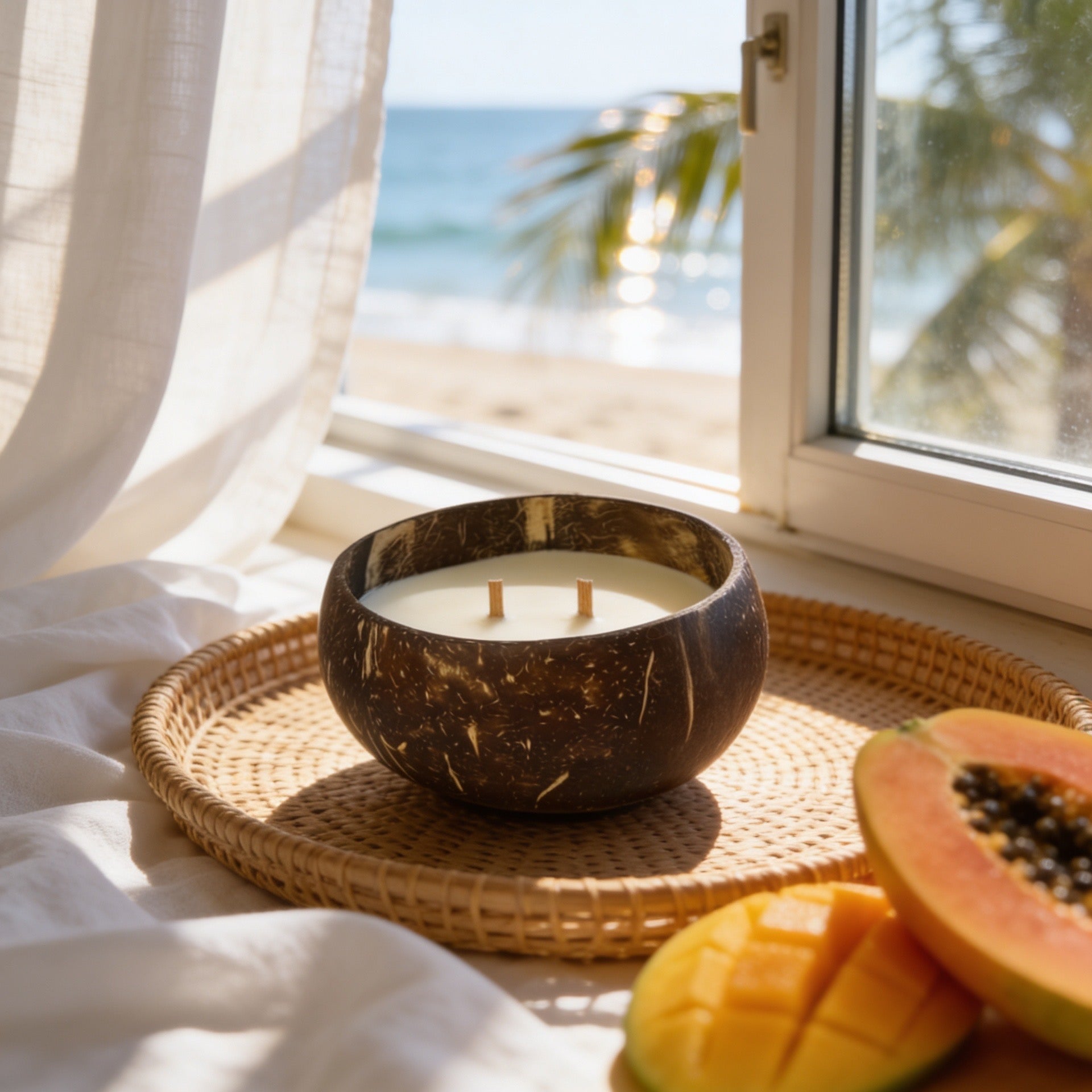 Where The Sea Breathes - Coastal Coconut Shell Candle Collection